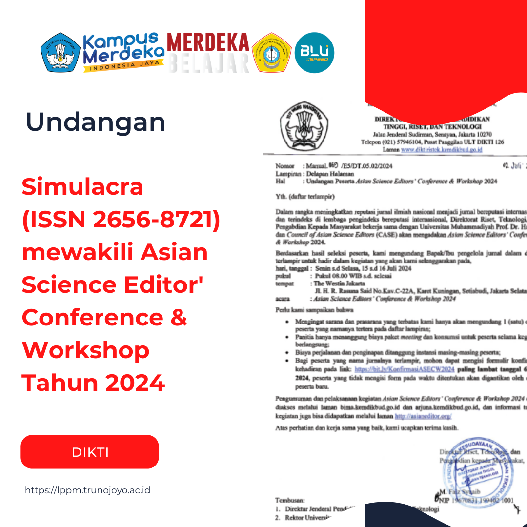 Simulacra (26568721) Universitas Trunojoyo Madura mewakili Asian Science Editor’ Conference & Workshop Tahun 2024